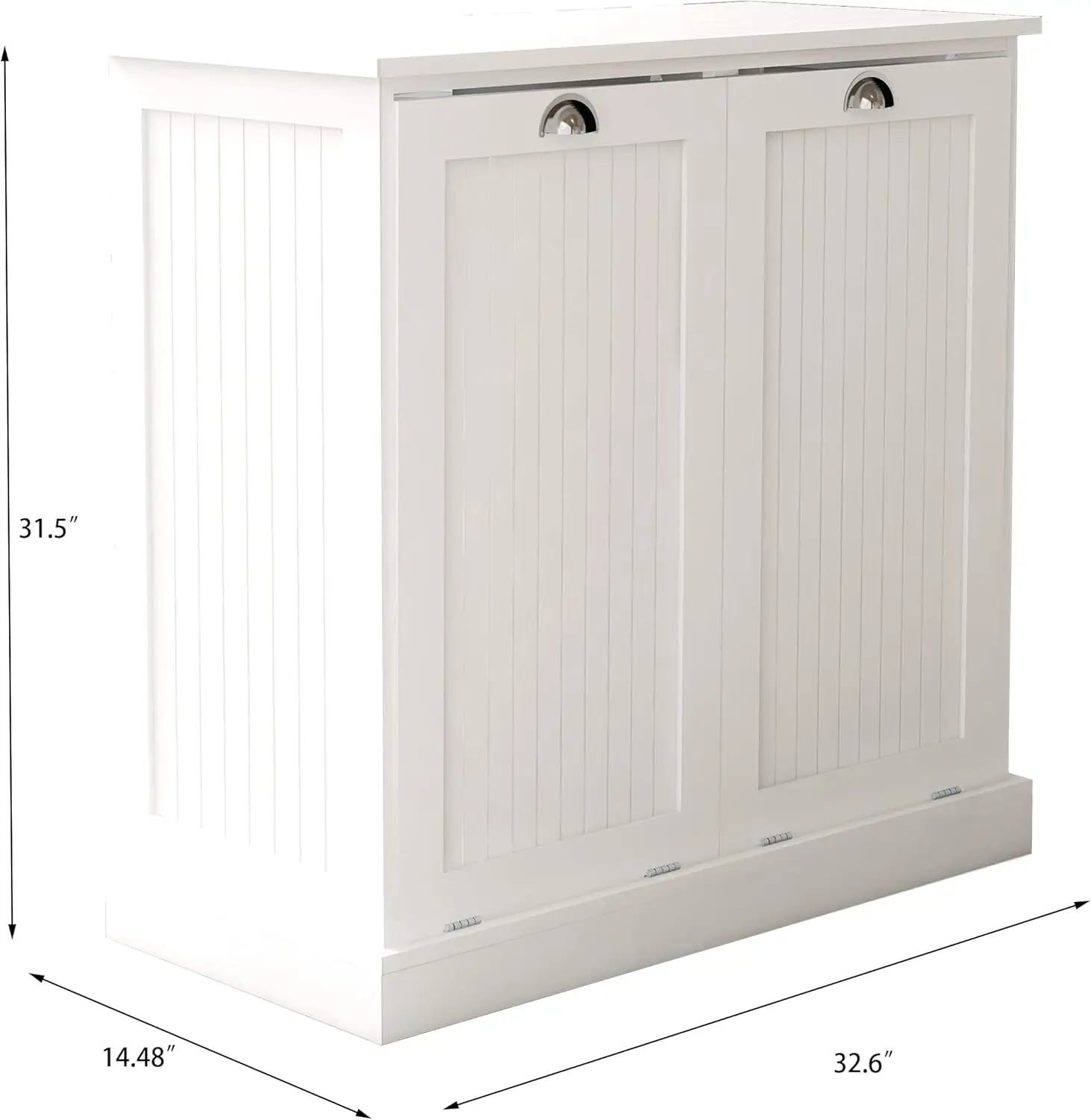 Tilt Out Laundry Hamper with Removable Basket, Hidden Laundry Hamper, Wood Bathroom Storage, Free Standing Home Organizer