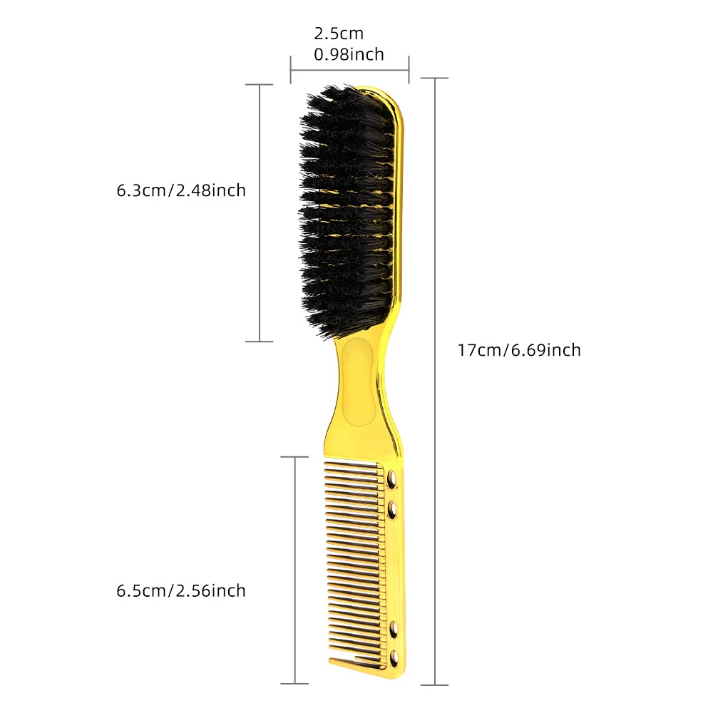 Multi functional men's beard beauty styling brush, nylon hairstyle brush, cleaning brush, suitable for hair and beard 3