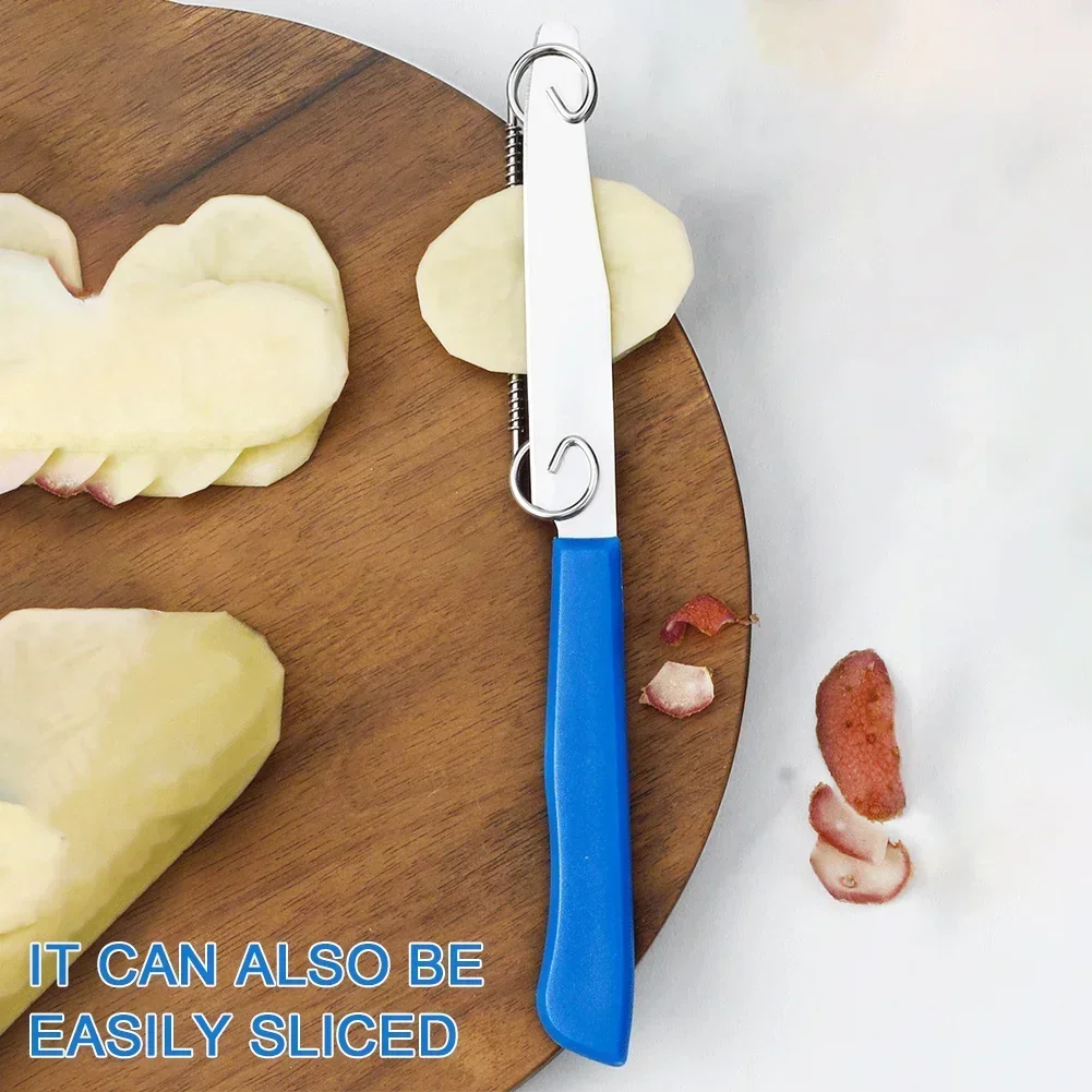 Stainless Steel Fruit Knife Peeler with Rustproof Handle