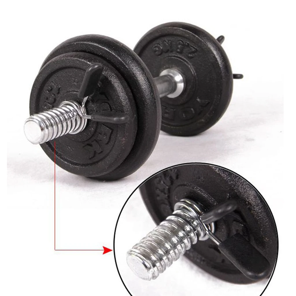 1pc 24/25/28/30mm Dumbbell Lock Weight Lifting Bar Spring Clamp Gym Fitness Premium Durable Steel Barbell Collar Clips Adjuster 