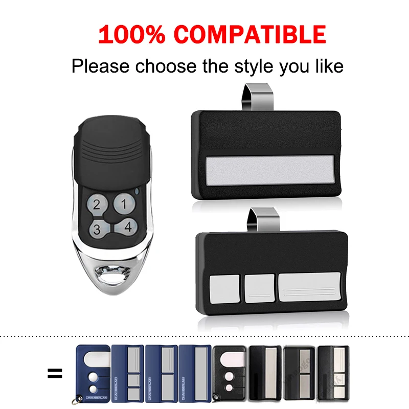 For LiftMaster CHAMBERLAIN 4333E 4330E 4332E 4335E 4332EML 4330EML 4333EML 4335EML 433.92MHz Remote Control Garage Door Opener 3