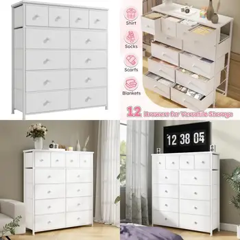 12-Drawer Fabric Dresser 1