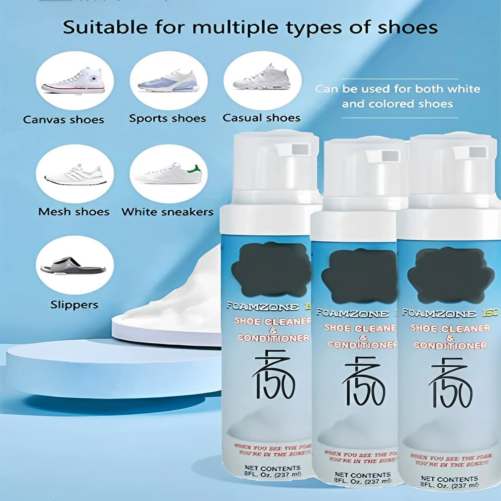 Shoe Foam Cleaner Shoe Whitener For Sneakers Sneaker Cleaner