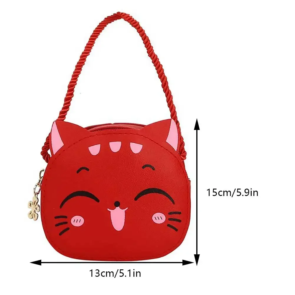 Sac Bandoulière En Peluche Kawaii – Portefeuille Chat Pour Enfants, Léger Et Pratique – Idéal Pour Sorties Et Voyage