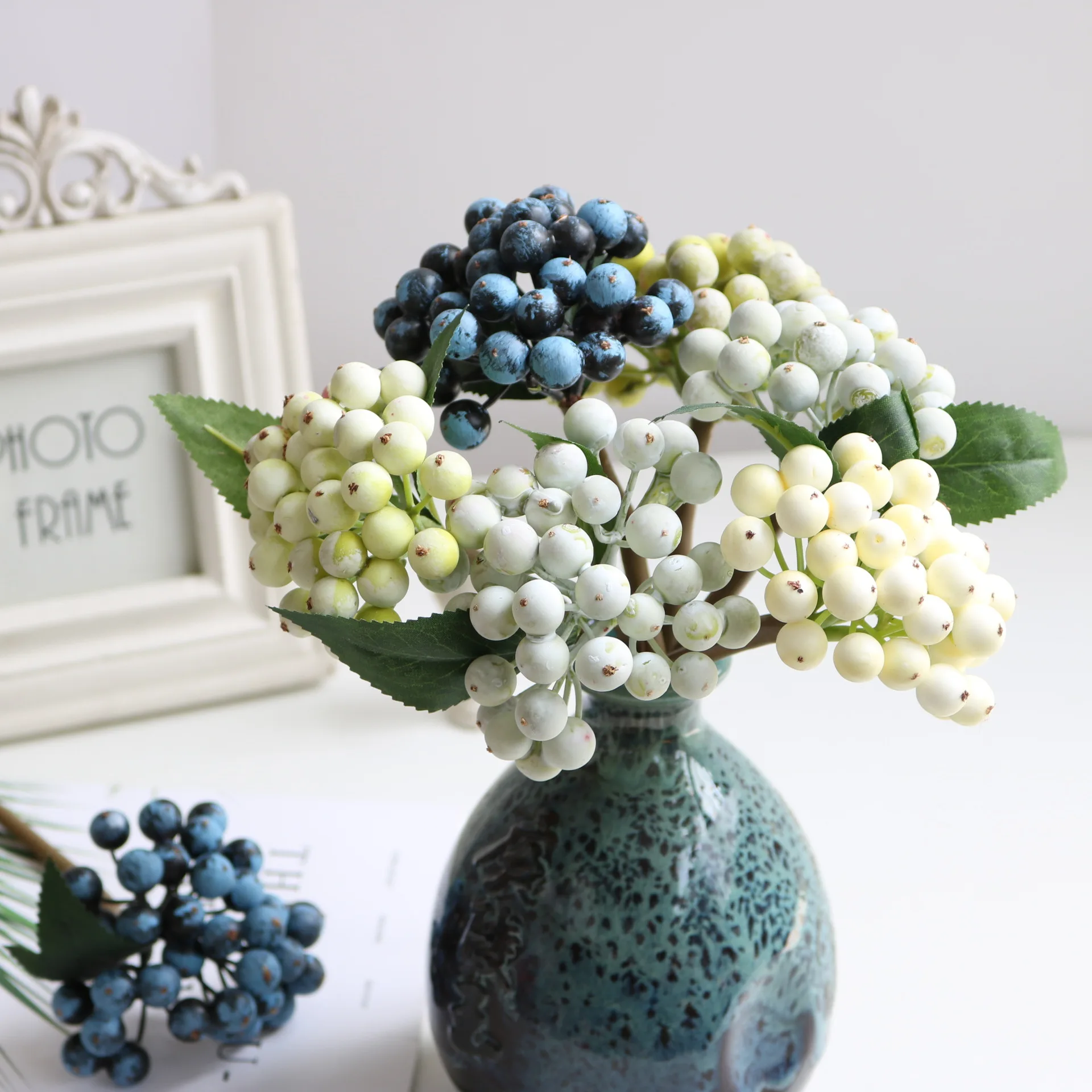 Simulated Flower Small Berries European Style Living Room Ornaments Christmas Decoration Flower Arrangement Accessories