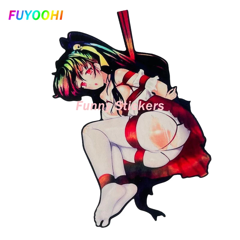 

FUYOOHI Play Stickers Creativity Cartoon Car Sticker Spank Me Funny Car Decals Graphics Vinyl JDM Graffiti Personality Stickers