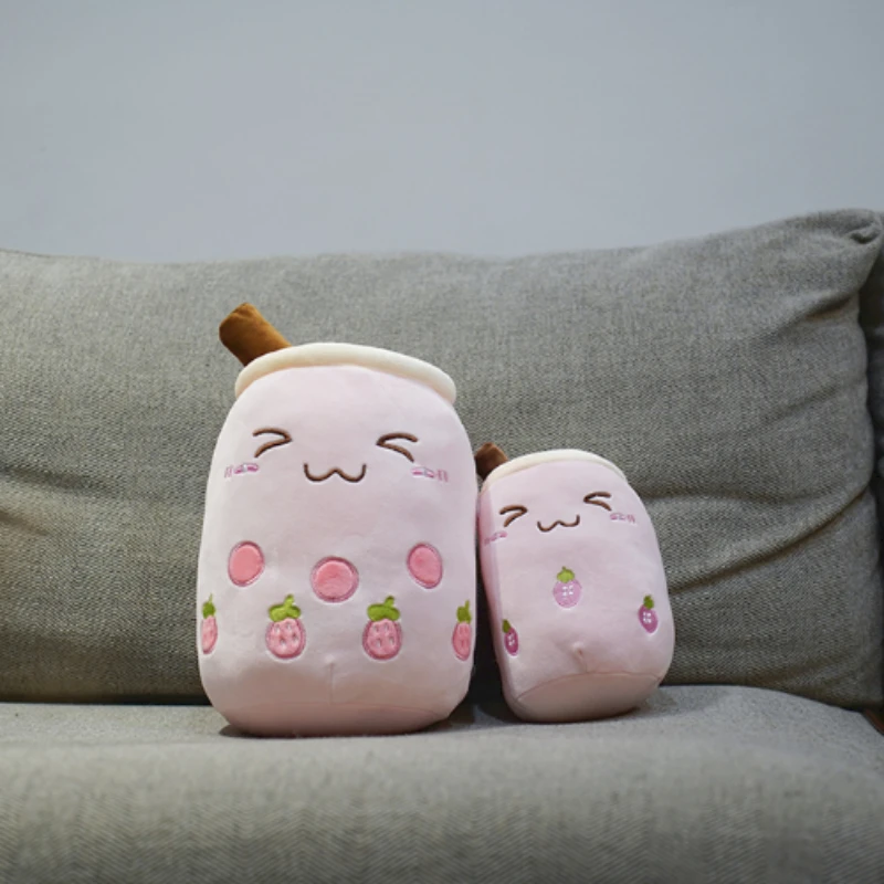 25cm Colorful Lights Boba Plush Toy Bubble Tea Stuffed Pillow Light Up Night Kid Gift Soothe Plushie Doll plush toy
