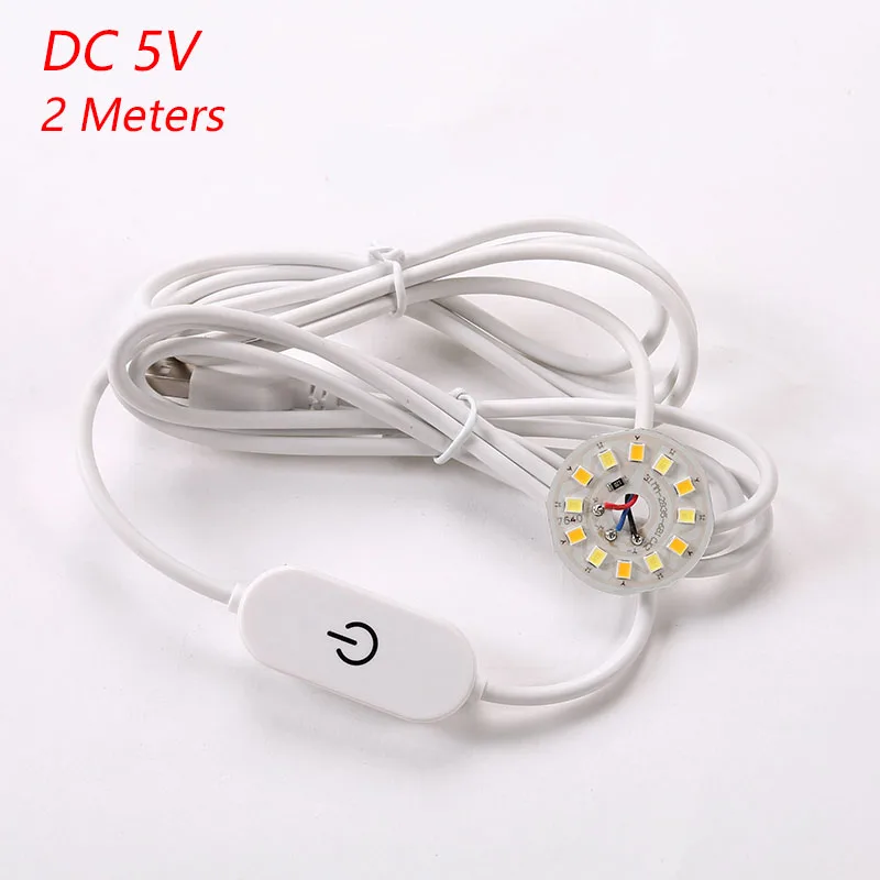 Dalcan 1Pc Input Dc 5V Input 2 Metri Line Touch Dimmer Controller Saldatura 3W 32Mm Scheda Luminosa A Tre Colori