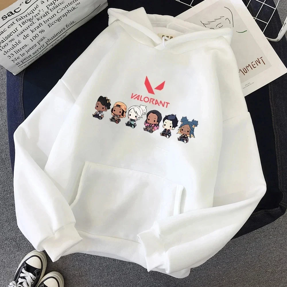 Sweat &agrave; capuche Valorant Anime OJ Print pour homme, grand pull d&eacute;contract&eacute;, mode de rue populaire, v&ecirc;tements de sport,