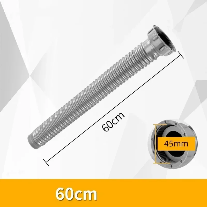 Tuyau De Vidange D'eau De Lavabo D'évier Rétractable Flexible, Tuyau De Plomberie, Sortie De Joint 45/55mm, Tuyau D'eau Pour Salle De Bains, Accessoires De Cuisine