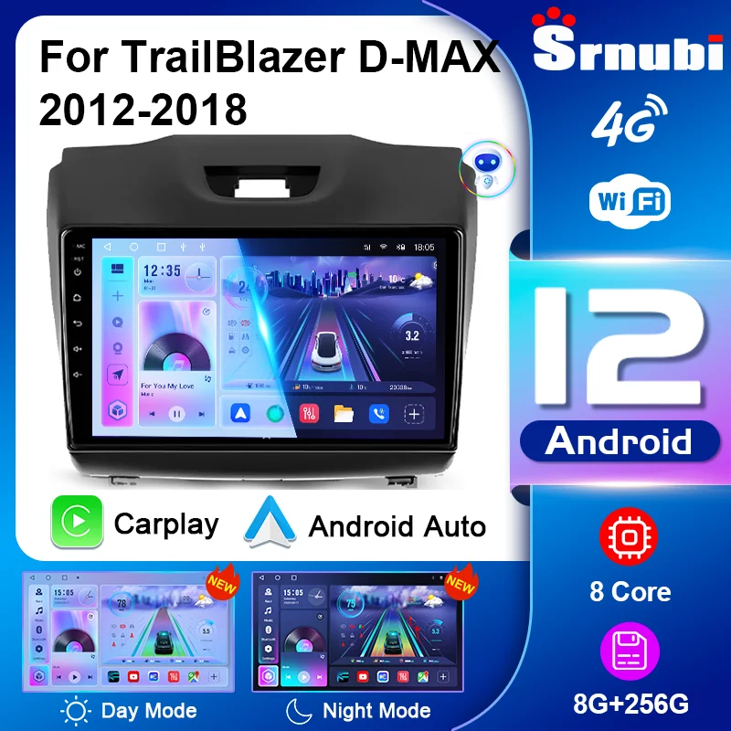 

2 Din Android Car Radio For Chevrolet TrailBlazer 2 2012 - 2016 For Isuzu D-MAX 2 2012 - 2018 Multimedia Player Wireless Carplay
