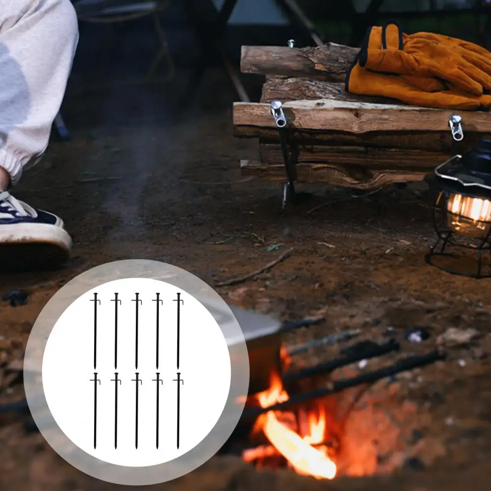 

Heavy-duty Tent Pegs Durable Unbreakable Metal Tent Stakes for Outdoor Camping High Strength Pegs for Mountaineering Tarp Ground