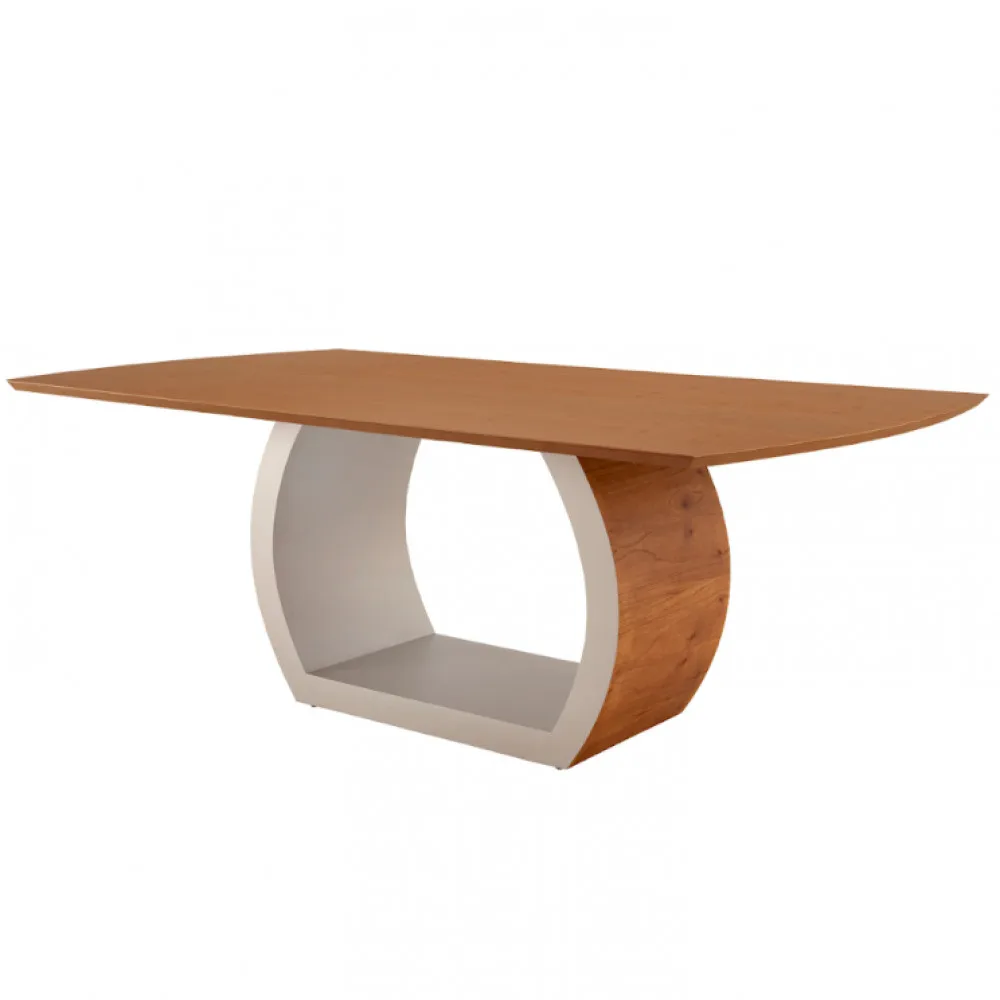 Ellis Dining Room Table 180cm Wood Modern Laminated Barrel Cover Furniture