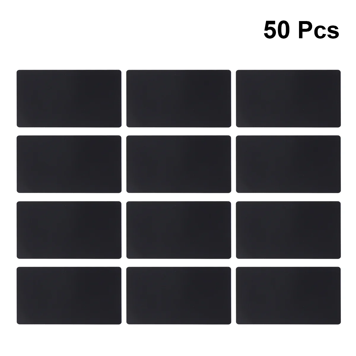 50 Pcs Business Card Aluminum Stainless Steel DIY Engraver Blank Credit Color Name