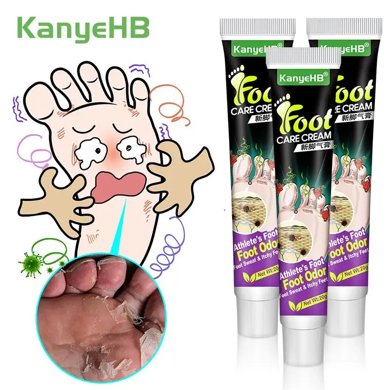 3pc Tinea Pedis Treatment Cream Curing Beriberi Foot Odor Ulceration