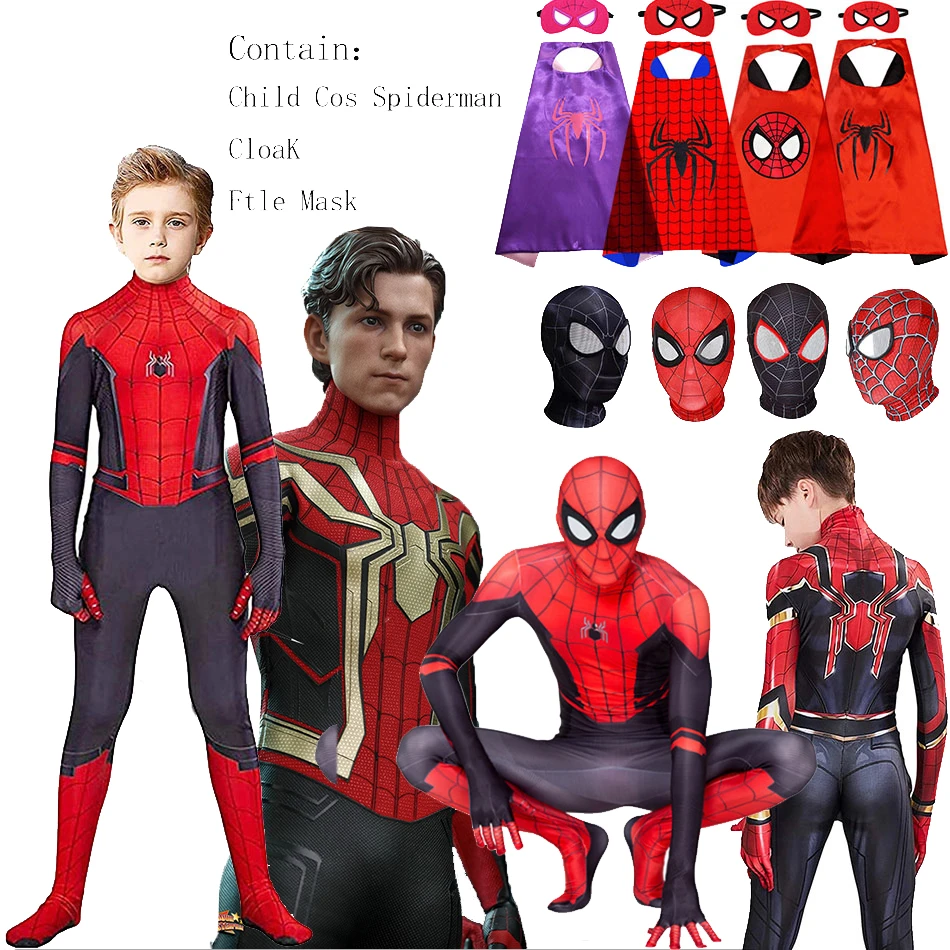 Zwerver cent Samengroeiing Kids Spiderman Superheld Cosplay Kostuum Kinderen Kleding Sets Lange Mouwen  Top + Broek + Masker Pak Halloween Kostuums Party| | - AliExpress