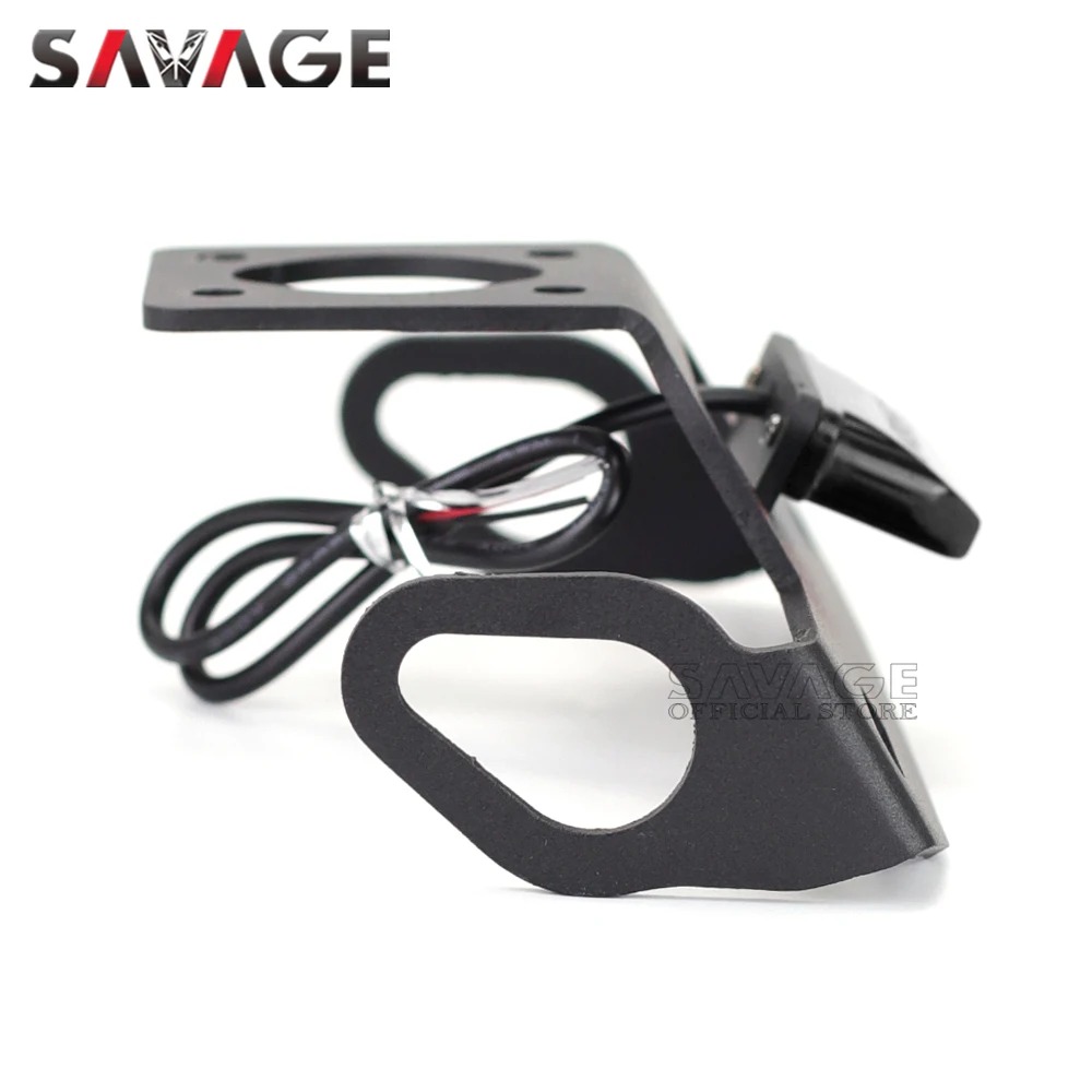 Motorcycle License Plate Holder LED Light For YAMAHA YZF-R6 2006-YZFR6 Tail Frame Bracket Rear Fender Eliminator