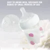 180ml Bear Moon feeding bottle with handle, gravity ball straw, 0-36 months baby feeding bottle, food grade PP , BPA free 6