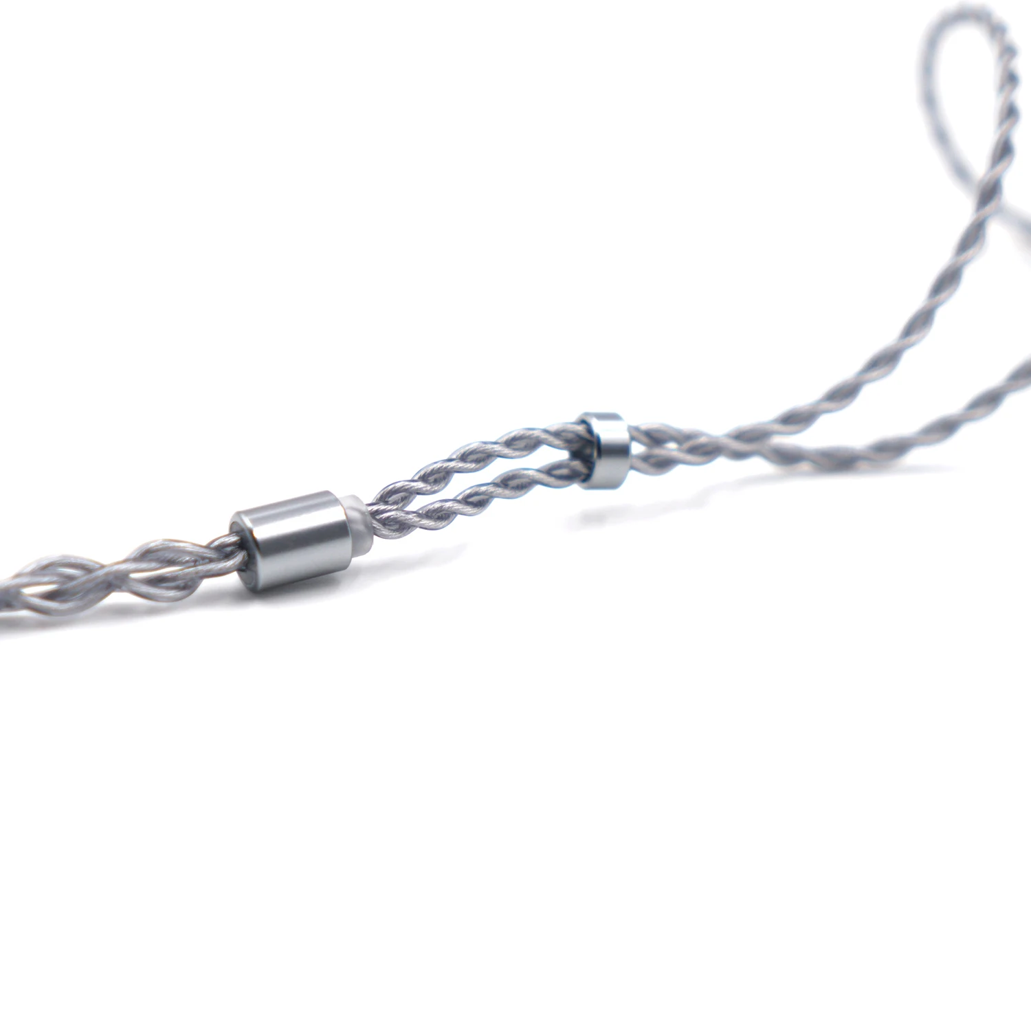 Bqeyz-cabo Atualizado Fone de Ouvido Híbrido Cobre Banhado a Prata Cristal Único Prata Fio Destacável 078 mm Pinos Inverno - Image 2