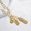 Fashion Pendant Exquisite Necklace Pendant Middle East Jewelry Arab Luxury Gold Color Necklace Simple Classic Jewelry Daily Gift