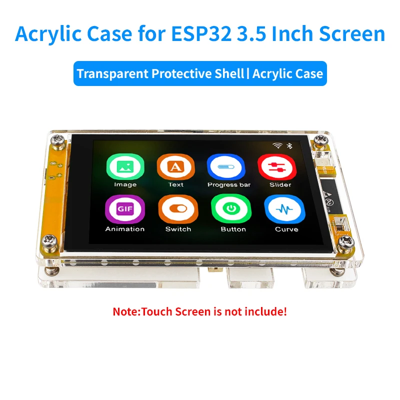 เคสใสสำหรับบอร์ดพัฒนา ESP32 หน้าจอสัมผัส 3.5 นิ้ว
