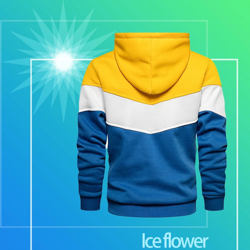 Fashion Casual Male Outfit Sportwear Loose Fit ClothesZipper Hoodies Autumn Winter Men's New Long Sleeve Hooded Sweatshirt
