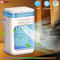 Ventilateur Climatiseur Portable 4-en-1 avec Humidificateur, Lumière LED Nocturne et Minuteur pour Maison et Bureau 1