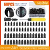 60PCS Car Vacuum Tire Repair Nail Rubber Screw Nails+  Tool Set w/Box Moto Tyre Repair Stud Patch Car Nail with screwdriver