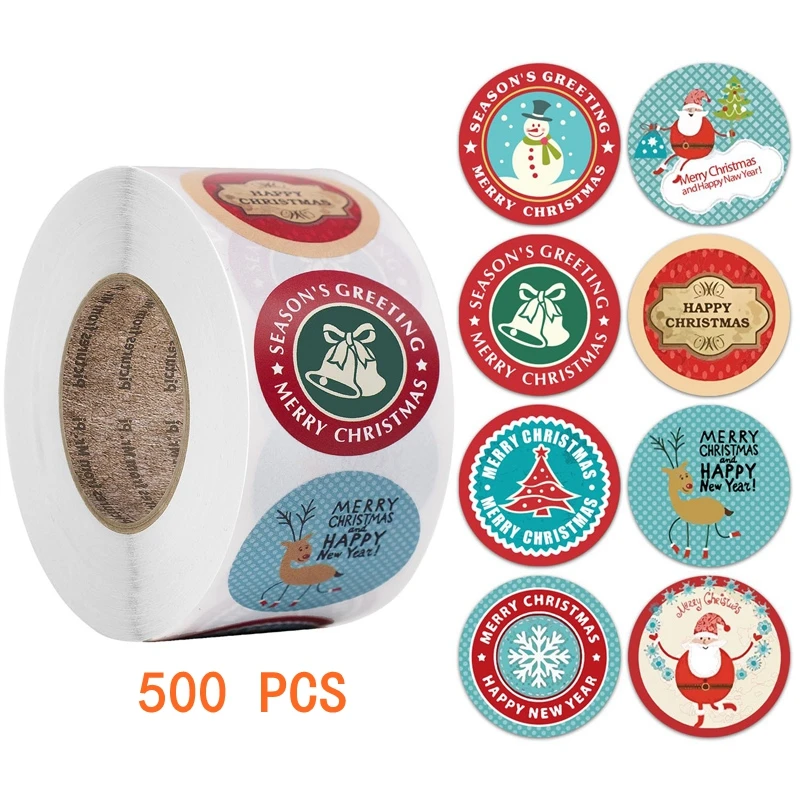 Autocollant Bonhommes de neige Mix Motif 3 / 12 pièces 6 cm Calendrier de l'Avent de Noël Père Noël - France