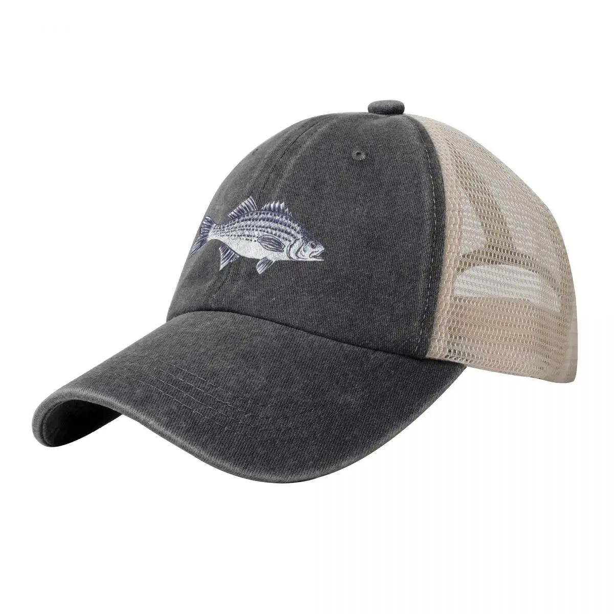 

Striped Bass Fish Illustration Walter Baseball Cap New In Hat Designer Hat Hat Beach derby Woman Men's