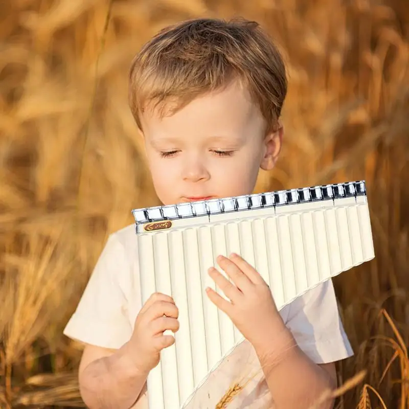 Pan Flute C Key Pan Pipe With Mouthpiece For Beginner Students 18 Pipe