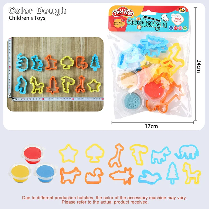 Kit di Attrezzi per Modellare l'Argilla per Bambini, Pasta Colorata con Vari Stampi, Set per Modellare l'Argilla Fai-da-Te Genitore-Figlio, Giocattolo Educativo Sensoriale per Bambine e Bambini - immagine 4