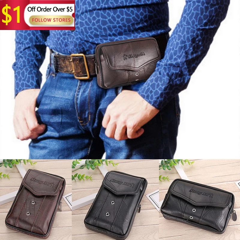 Funda Móvil Cinturón Vertical Hombre, Riñonera Hombre Para Móvil