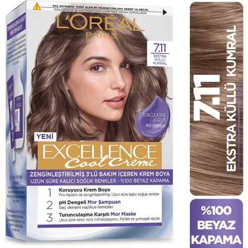 Excellence Cool Creme Hair  Extra Light Ash Brown Hair For Vivid  Shiny Hair Women Hair Bolyası - AliExpress