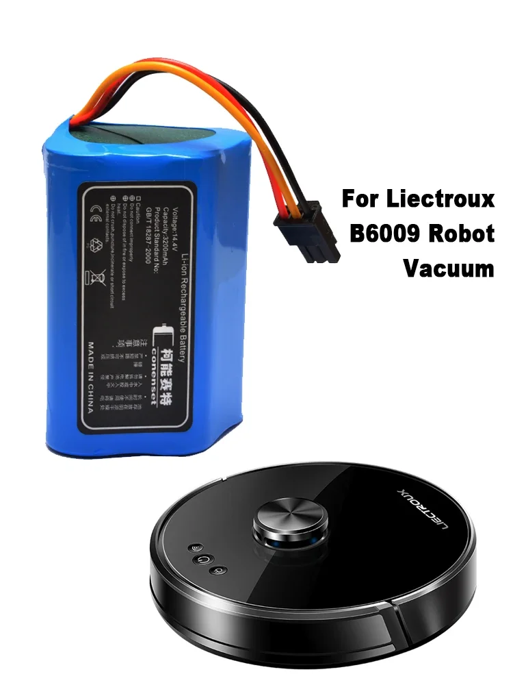 Bateria de Substituição para Liectroux B6009 Robótica Aspirador de pó Acessórios de Peças de Reposição 14.4v 3200mah - Image 4