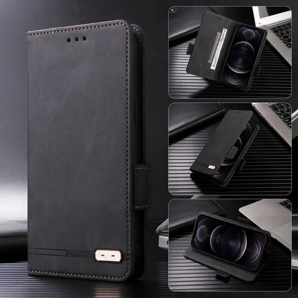 5G Luxury Leather 360° Protective Wallet Case