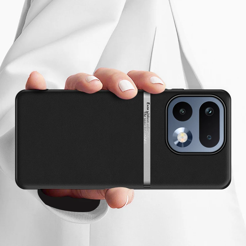 Luxurious Leather Shockproof Bumper Case with Skin-Friendly Feel