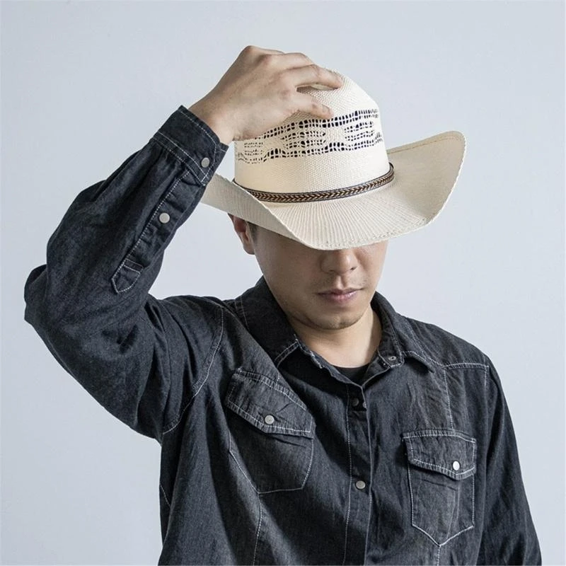 Breathable Unisex Denims Hat Western Styles Hat Sun Blocking Daily Wear for Both Men and Women's Casual Outfits