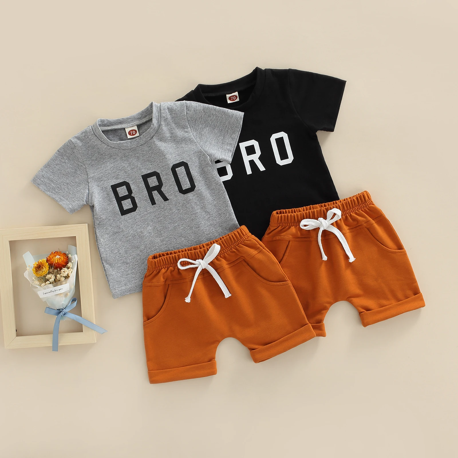 Summer Baby Boys Clothing Sets Infant Short Baby Boy Clothes Set