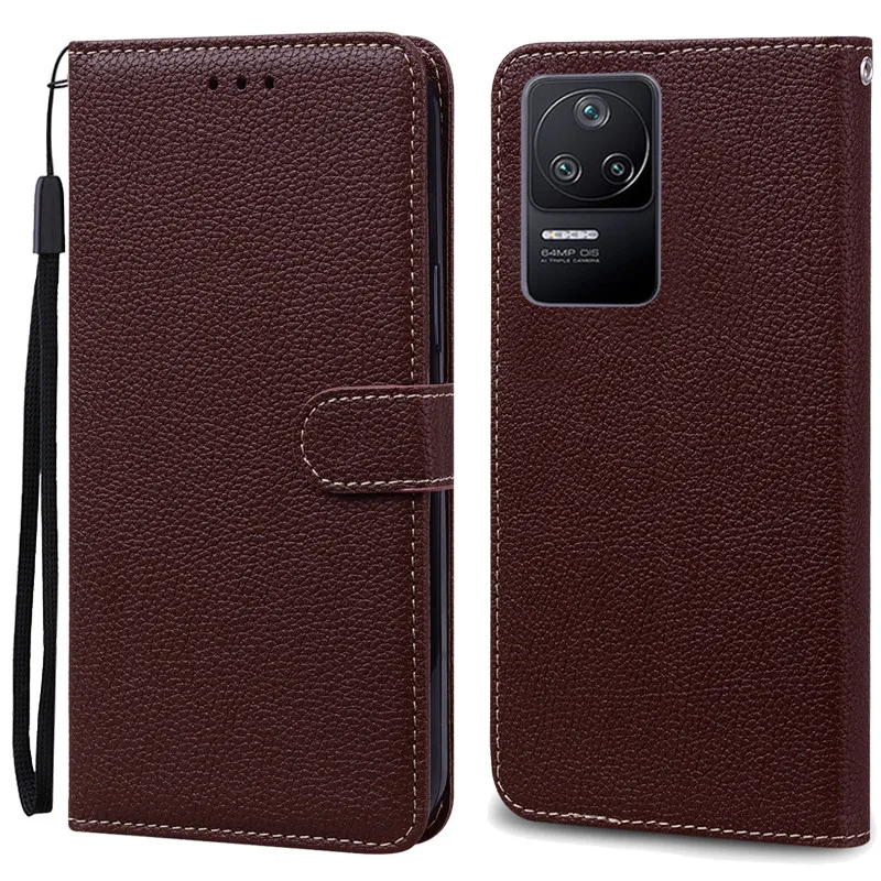 Leather Wallet Flip Case for Poco F4 – Stylish Protective Phone Cover