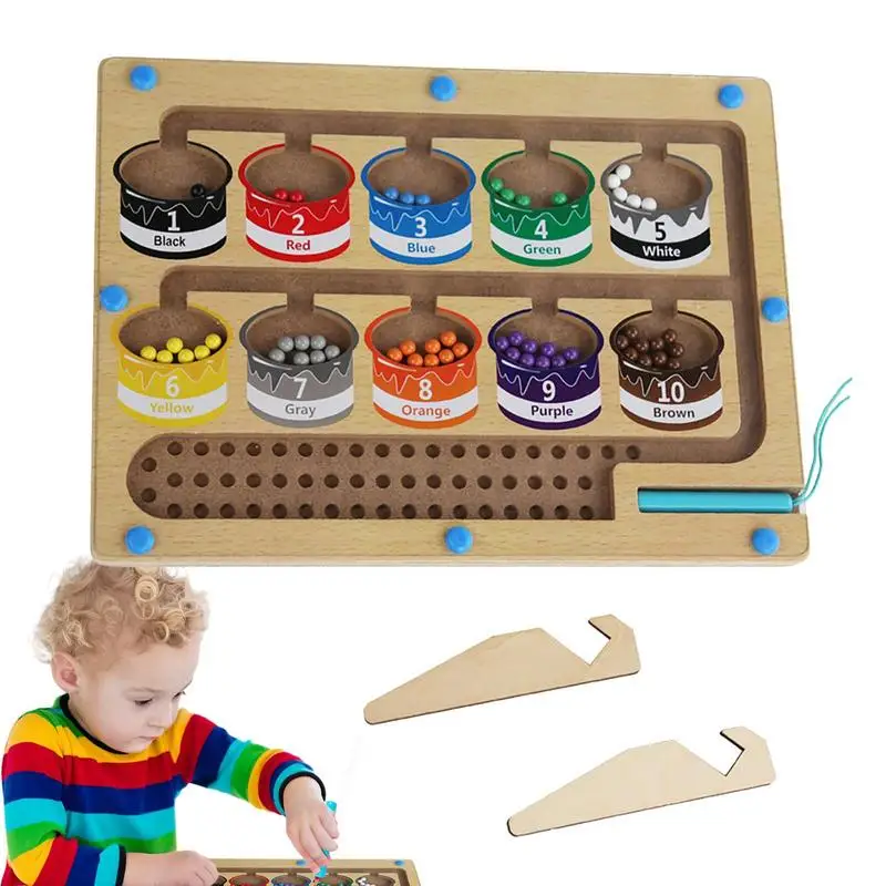 

Magnet Color Sorting Wooden Preschool Classroom Must-Have Counting And Sorting Toy Matching Board Game Magnetic Color Sorting