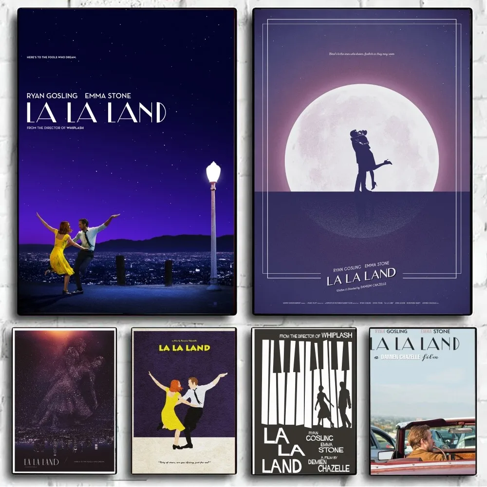 La La Land Move Poster No Framed Poster Kraft Club Bar Paper Vintage Poster Wall Art Painting Bedroom Study Stickers