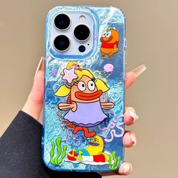 Debbie Fish Grip Tok Holder with Dazzle Lustre Lining - Hard Phone Case - iPhone SE(2020 2022) (1)