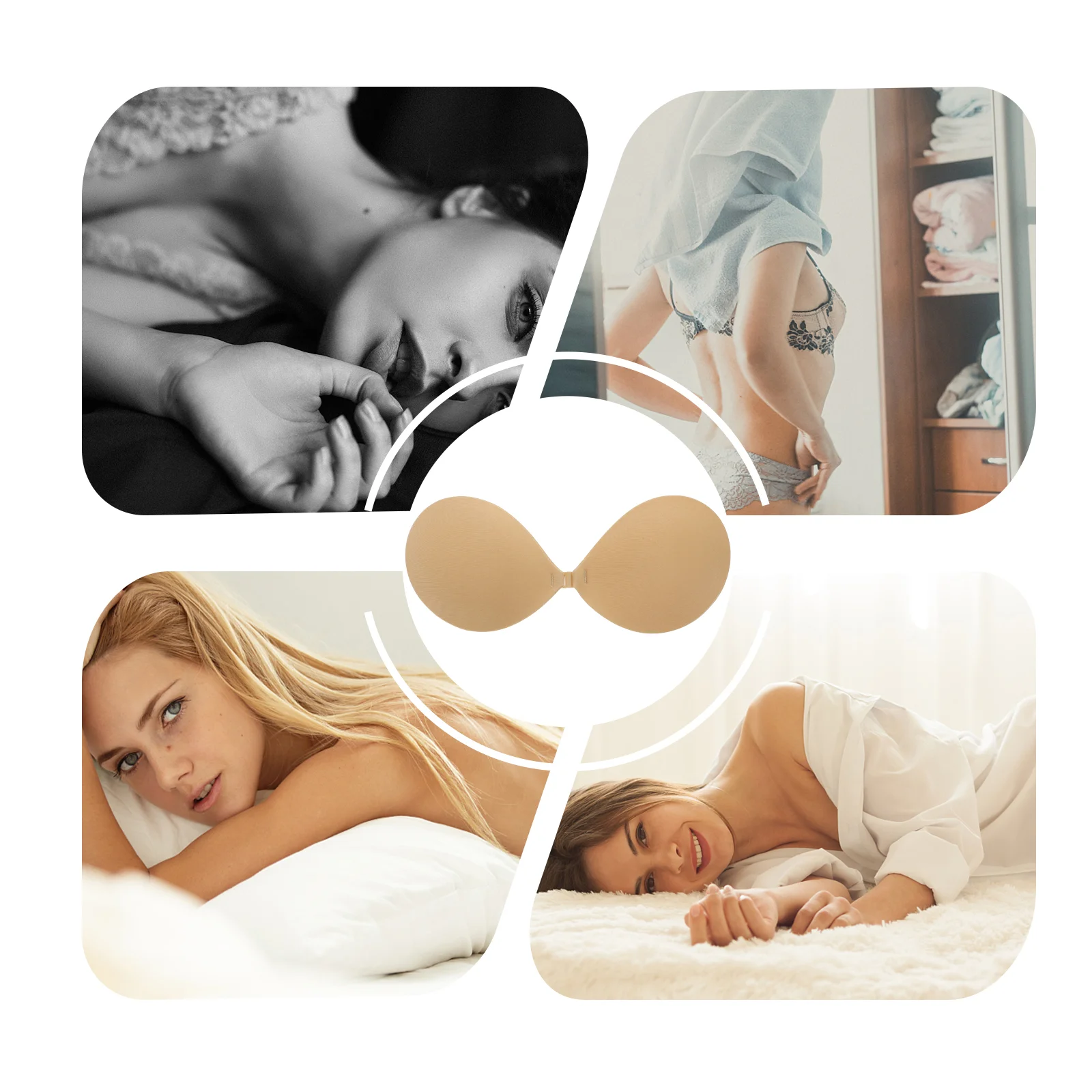 

Бюстгальтеры с эффектом пуш-ап, Бюстгальтеры без бретелек, невидимые бюстгальтеры с открытой спиной, силиконовые подтягивающие бюстгальтеры для невесты, свадебные Невидимые бюстгальтеры