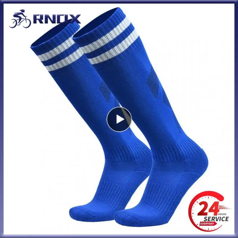 

1PCS Football Sports Socks Long Knee Cotton Spandex Kids Legging Stockings Soccer Baseball Ankle Adults Children Socks