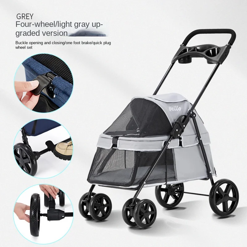 BELLO's New SP01K Pet Trolley Lightweight Folding Pet Trolley Dog