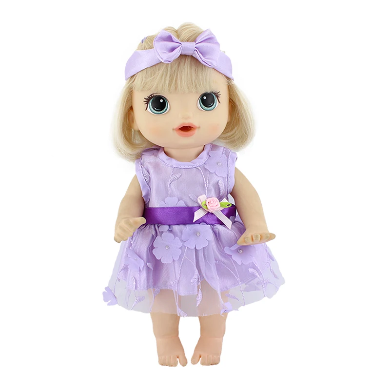 2023 New Dress Fit For 12Inch 30cm Baby Alive Doll  Girl Toys Doll Accessories 2