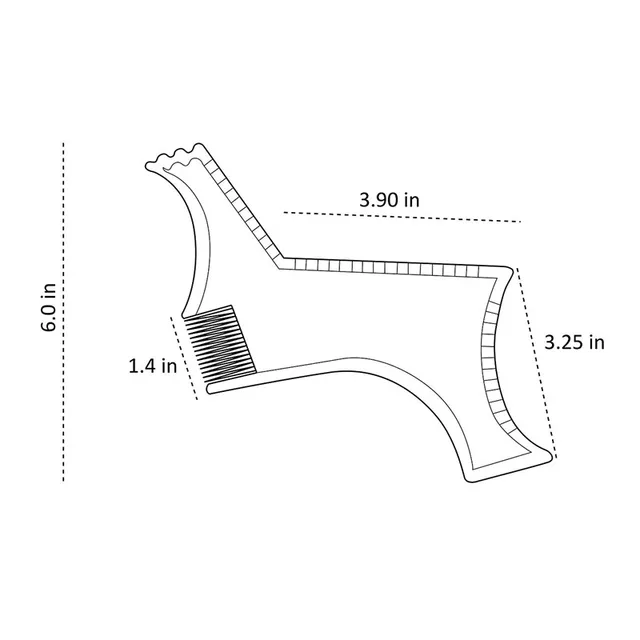 Moustache Moulding Comb for Neck Line - Image 6