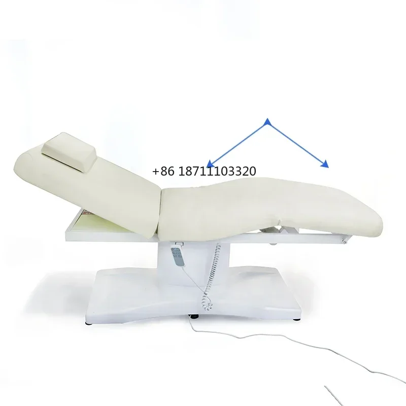 Single column soft massage beds facial beauty salon seat angle adjustment chair electric massage bed