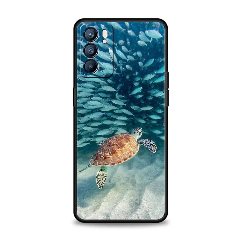 Cartoon Sea Turtle Ocean Blue Phone Case